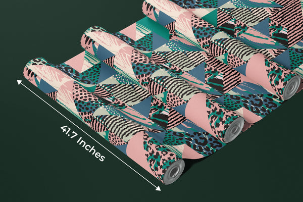 Animal Prints Wallpaper, Seamless Pattern Mural, Oversized Custom Size Wall Art, Non-Woven, Non-Adhesive, Modern Wall Paper, Removable