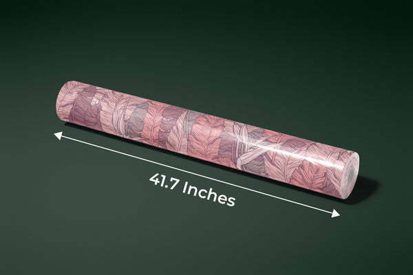 Coral Tropical Leaves Wallpaper, Seamless Pattern Mural, Oversized Custom Size Wall Art, Non-Woven, Non-Adhesive, Modern Wall Paper, Removable