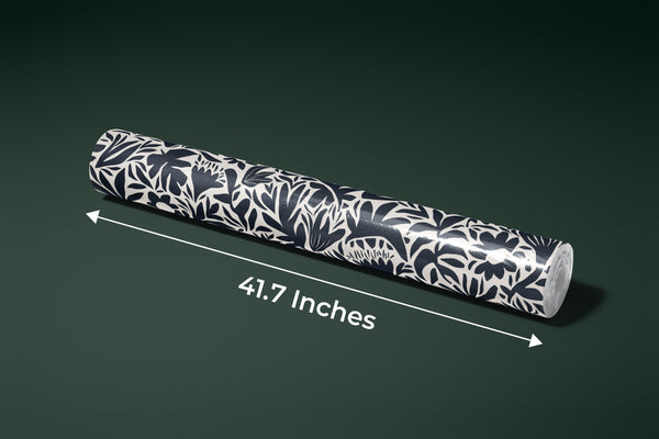 Leaf and Flower Pattern Wallpaper, Minimal Abstract Mural, Oversized Custom Size Wall Art, Non-Woven, Non-Adhesive, Modern Wall Paper, Removable