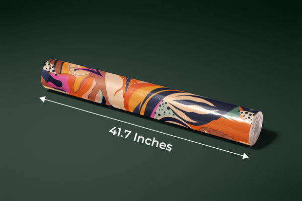 Exotic Jungle Plants Wallpaper, Abstract Mural, Oversized Custom Size Wall Art, Non-Woven, Non-Adhesive, Modern Wall Paper, Removable