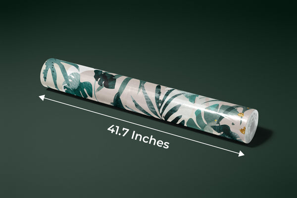 Abstract Art Gold Wallpaper, Tropical Leaves Mural, Oversized Custom Size Wall Art, Non-Woven, Non-Adhesive, Modern Wall Paper, Removable