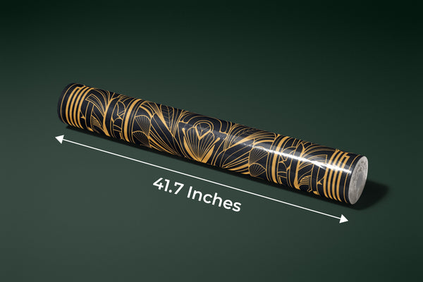 Art Deco Wallpaper, Geometric Gold Mural, Oversized Custom Size Wall Art, Non-Woven, Non-Adhesive, Modern Wall Paper, Removable