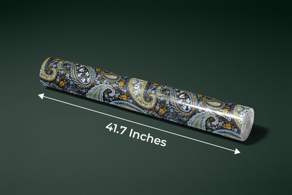 Indian Floral Pattern Wallpaper, Dark Background Mural, Oversized Custom Size Wall Art, Non-Woven, Non-Adhesive, Modern Wall Paper, Removable