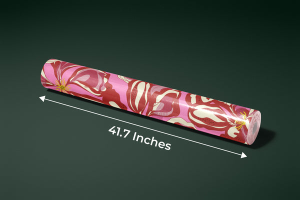 Abstract Red Flowers Wallpaper, Seamless Pattern Mural, Oversized Custom Size Wall Art, Non-Woven, Non-Adhesive, Modern Wall Paper, Removable