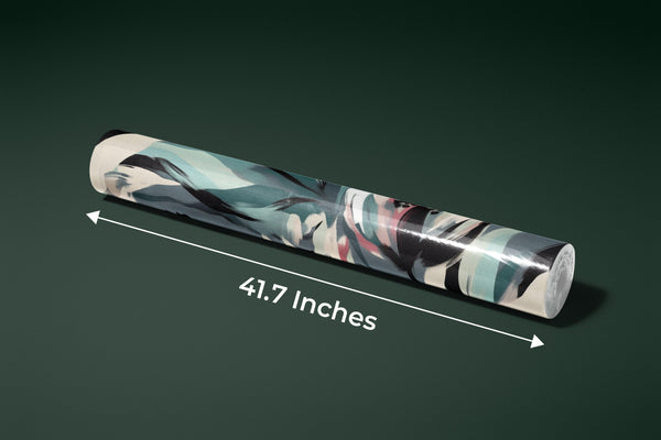 Ikat Boho Floral Wallpaper, Seamless Pattern Mural, Oversized Custom Size Wall Art, Non-Woven, Non-Adhesive, Modern Wall Paper, Removable