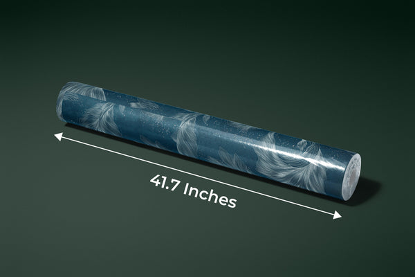 Koi Fish Wallpaper, Silver Line Style Wall Mural, Oversized Custom Size Wall Art, Non-Woven, Non-Adhesive, Modern Wall Paper, Removable