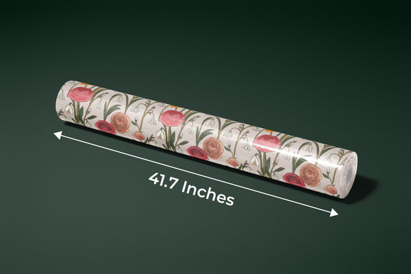 Abstract Handmade Floral Wallpaper, Seamless Pattern Mural, Oversized Custom Size Wall Art, Non-Woven, Non-Adhesive, Modern Wall Paper, Removable