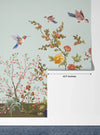 Branches Wallpaper, Flowers Mural, Oversized Custom Size Wall Art, Non-Woven, Non-Adhesive, Modern Wall Paper, Removable