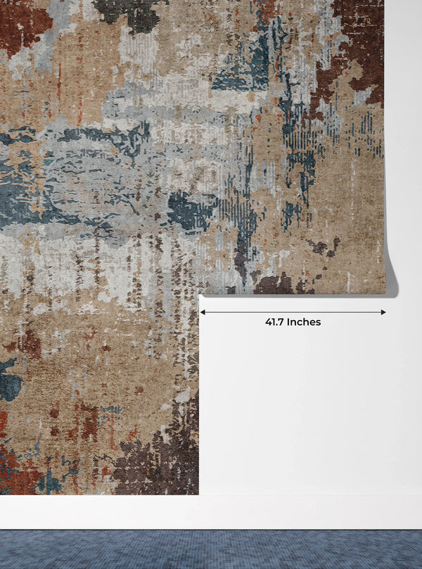 Abstract Vintage Wallpaper, Retro Texture Mural, Oversized Custom Size Wall Art, Non-Woven, Non-Adhesive, Modern Wall Paper, Removable