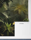 Green Forest Landscape Wallpaper, Tropical Plants Wall Mural, Oversized Custom Size Wall Art, Non-Woven, Non-Adhesive, Modern Wall Paper, Removable
