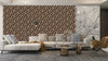 Geometric Abstract Brown Chainy Wallpaper, Seamless Pattern Mural, Oversized Custom Size Wall Art, Non - Woven, Non - Adhesive, Modern Wall Paper, Removable - Adawall Wallpaper - Registered Trade Accounts Only, Wallpaper Wholesale Account - W78181 - Adawall Wholesale - Wallpaper Wholesaler