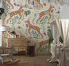 Celestial Folk Antilope Wallpaper, Boho Mural, Oversized Custom Size Wall Art, Non-Woven, Non-Adhesive, Modern Wall Paper, Removable