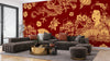 Golden Chinese Dragons and Woman Wallpaper, Seamless Pattern Mural, Oversized Custom Size Wall Art, Non - Woven, Non - Adhesive, Modern Wall Paper, Removable - Adawall Wallpaper - Registered Trade Accounts Only, Wallpaper Wholesale Account - W78106 - Adawall Wholesale - Wallpaper Wholesaler