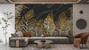 Golden Exotic Palm Leaves Wallpaper, Seamless Pattern Mural, Oversized Custom Size Wall Art, Non - Woven, Non - Adhesive, Modern Wall Paper, Removable - Adawall Wallpaper - Registered Trade Accounts Only, Wallpaper Wholesale Account - W78062 - Adawall Wholesale - Wallpaper Wholesaler