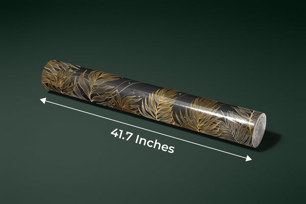 Golden Exotic Palm Leaves Wallpaper, Seamless Pattern Mural, Oversized Custom Size Wall Art, Non - Woven, Non - Adhesive, Modern Wall Paper, Removable - Adawall Wallpaper - Registered Trade Accounts Only, Wallpaper Wholesale Account - W78062 - Adawall Wholesale - Wallpaper Wholesaler