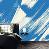 Grainy Blue Wallpaper, Brush Stroke Mural, Oversized Custom Size Wall Art, Non - Woven, Non - Adhesive, Modern Wall Paper, Removable - Adawall Wallpaper - Registered Trade Accounts Only, Wallpaper Wholesale Account - W77970 - Adawall Wholesale - Wallpaper Wholesaler