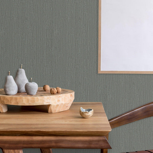 Gray 3D Embossed Modern Wallpaper, Subtle Neutral Colors Light Striped Design Wallcovering - Walloro High End Wallcoverings & More