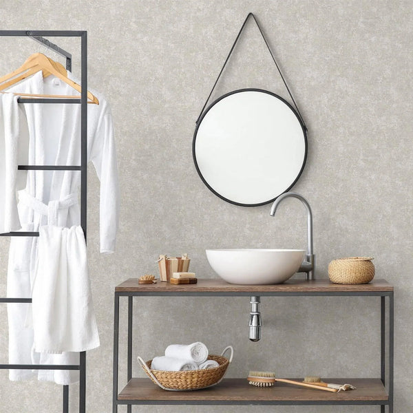 Gray Modern Country Textured Wallpaper, Deep Embossed Distressed Wall Paper - Walloro High End Wallcoverings & More