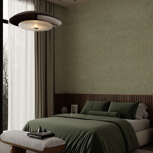 Green Diamond Shapes Wallpaper, Shiny 3D Deep Embossed Lines Stylish Modern Wallcovering - Adawall Wallpaper - Registered Trade Accounts Only, Wallpaper Wholesale Account - 23205-4 - Adawall Wholesale - Wallpaper Wholesaler