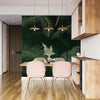 Green Exotic Palm Leaves Wallpaper, Dark Luxury Art Background Mural, Oversized Custom Size Wall Art, Non - Woven, Non - Adhesive, Modern Wall Paper, Removable - Adawall Wallpaper - Registered Trade Accounts Only, Wallpaper Wholesale Account - W77513 - Adawall Wholesale - Wallpaper Wholesaler
