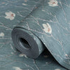 Green Floral Blossom Embossed Wallpaper, Flower Branches Chinoiserie Wallcovering - Adawall Wallpaper - Registered Trade Accounts Only, Wallpaper Wholesale Account - 7800-4 - Adawall Wholesale - Wallpaper Wholesaler