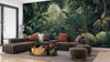 Green Jungle Wallpaper, Tropical Leaves Wall Mural, Oversized Custom Size Wall Art, Non - Woven, Non - Adhesive, Modern Wall Paper, Removable - Adawall Wallpaper - Registered Trade Accounts Only, Wallpaper Wholesale Account - W77478 - Adawall Wholesale - Wallpaper Wholesaler