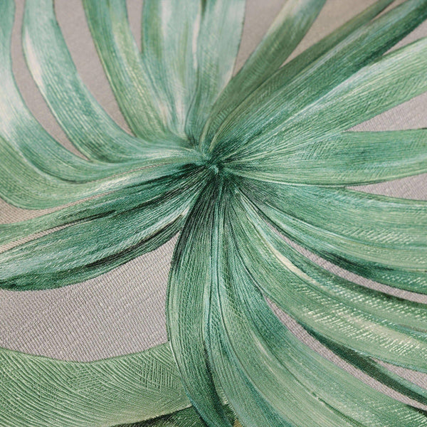Green Palm Trees Embossed Wallpaper, Rich Textured Wallcovering, Large 114 sq ft Roll, Washable, Sturdy, Plants Leaves Wallpaper, Wall Decor - Walloro High End Wallcoverings & More
