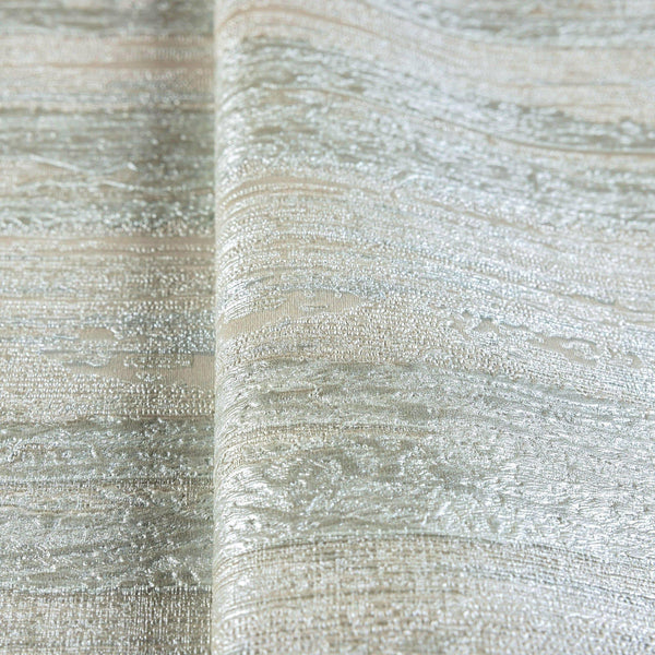 Horizontal Striped Wallpaper, Light Green, Cream Shiny Glossy Luxry Non-Woven Wallcovering, Non-Woven, Non-Pasted - Walloro High End Wallcoverings & More