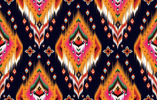 Ikat Ethnic Wallpaper, Abstract Mural, Oversized Custom Size Wall Art, Non - Woven, Non - Adhesive, Modern Wall Paper, Removable - Adawall Wallpaper - Registered Trade Accounts Only, Wallpaper Wholesale Account - W77869 - Adawall Wholesale - Wallpaper Wholesaler