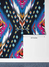 Ikat Ethnic Wallpaper, Abstract Tribal Mural, Oversized Custom Size Wall Art, Non - Woven, Non - Adhesive, Modern Wall Paper, Removable - Adawall Wallpaper - Registered Trade Accounts Only, Wallpaper Wholesale Account - W77870 - Adawall Wholesale - Wallpaper Wholesaler
