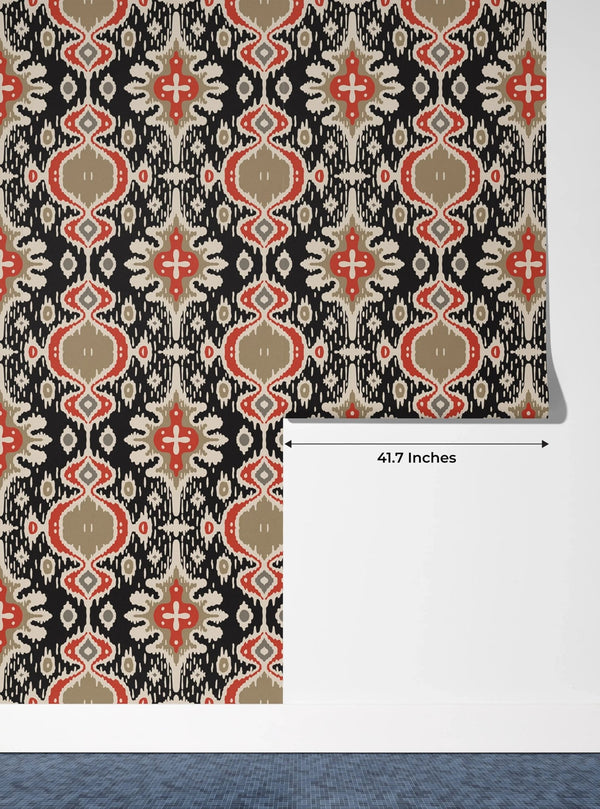 Ikat Tribal Ethnic Wallpaper, Seamless Pattern Mural, Oversized Custom Size Wall Art, Non - Woven, Non - Adhesive, Modern Wall Paper, Removable - Adawall Wallpaper - Registered Trade Accounts Only, Wallpaper Wholesale Account - W77674 - Adawall Wholesale - Wallpaper Wholesaler