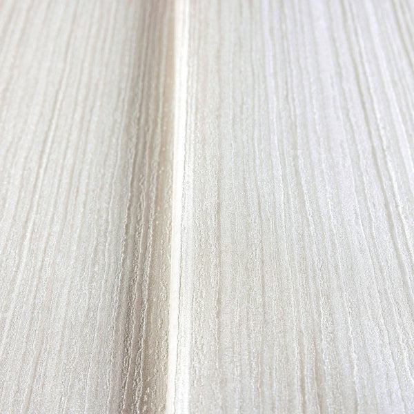 Ivory Modern Embossed Striped Wallpaper, Plain Solid Color Textured Wallcovering - Walloro High End Wallcoverings & More