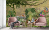jungle Tigers Wall Mural, Yellow Nature Forest Theme Wallpaper, Custom Large Wall Mural, Non - Adhesive, Washable, Removable Wall Paper, Birds, Non - Woven Back - Adawall Wallpaper - Registered Trade Accounts Only, Wallpaper Wholesale Account - A311-2 - Adawall Wholesale - Wallpaper Wholesaler