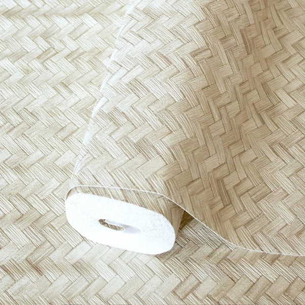 Jute Basket Weave Chevron Wallpaper, Beige 3D Deep Embossed Non - Woven Braided Geometric Pattern - Adawall Wallpaper - Registered Trade Accounts Only, Wallpaper Wholesale Account - 1511-3 - Adawall Wholesale - Wallpaper Wholesaler