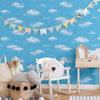 Kids Room Clouds Wallpaper, Textured Wallpaper, Blue Sky Theme Boys Girls Bedroom Wall Paper, Nursery Wallcovering, 114 sq ft Roll, Unisex - Adawall Wallpaper - Registered Trade Accounts Only, Wallpaper Wholesale Account - 8904-1 - Adawall Wholesale - Wallpaper Wholesaler