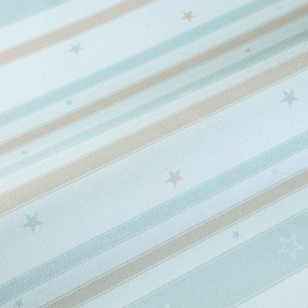 Kids Room Striped Textured Wallpaper, Blue Colorful, Boys Girls Bedroom Wallpaper, Nursery Wallpaper, 114 sq ft, Kids Bathroom Wallpaper - Walloro High End Wallcoverings & More