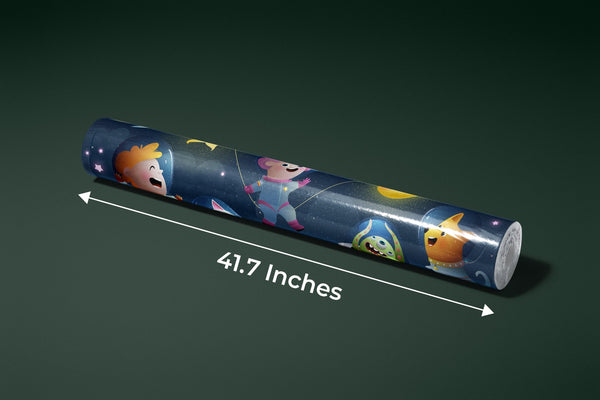 Kids Space Travel Wallpaper, Alien and Pets Mural, Oversized Custom Size Wall Art, Non - Woven, Non - Adhesive, Modern Wall Paper, Removable - Adawall Wallpaper - Registered Trade Accounts Only, Wallpaper Wholesale Account - W78119 - Adawall Wholesale - Wallpaper Wholesaler
