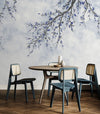 Large Blossom Tree Wallpaper, Blue Chinoiserie Nature Flowers Wall Mural, Custom Size Wall Covering, Non - Woven, Non - Pasted, Removable, Washable, Floral Art - Adawall Wallpaper - Registered Trade Accounts Only, Wallpaper Wholesale Account - FJ302-2 - Adawall Wholesale - Wallpaper Wholesaler