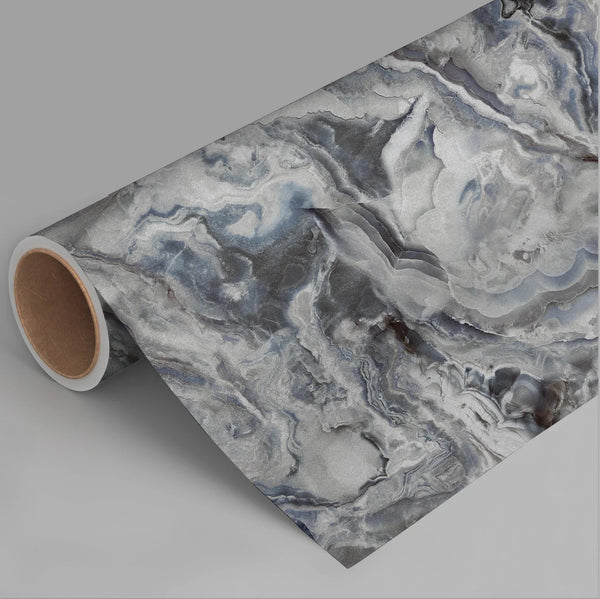 Large Marble Wall Mural, Marbled Wall Paper, Oversized Silver Wall Art, Non - Woven, Non - Pasted, Removable, Large Abstract Wall Print Art - Adawall Wallpaper - Registered Trade Accounts Only, Wallpaper Wholesale Account - FJ319-2 - Adawall Wholesale - Wallpaper Wholesaler