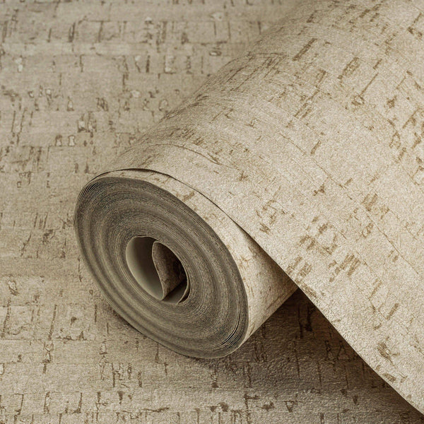 Light Beige Cork Textured Wallpaper, Wood Tree Bark Grain Design Stylish Realistic Wallcovering - Adawall Wallpaper - Registered Trade Accounts Only, Wallpaper Wholesale Account - 3709-2 - Adawall Wholesale - Wallpaper Wholesaler