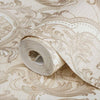Light Beige, Gold Luxury 3D Damask Wallpaper, Premium Sparkling Velvet Feeling Flocked Wallcovering - Adawall Wallpaper - Registered Trade Accounts Only, Wallpaper Wholesale Account - 1002-5 - Adawall Wholesale - Wallpaper Wholesaler