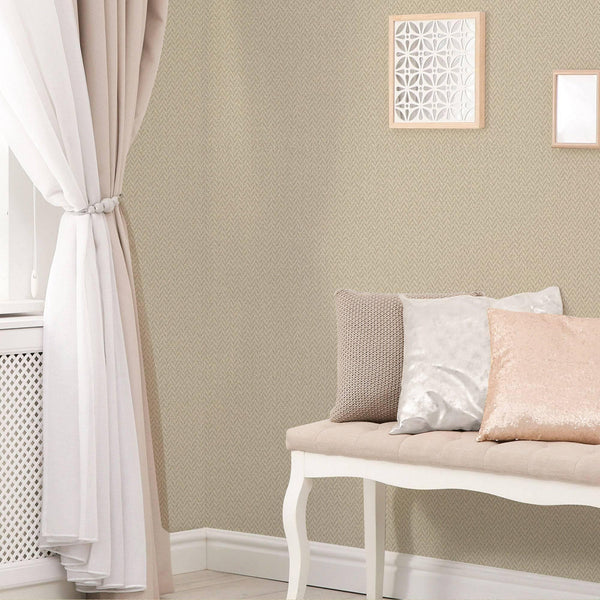 Light Brown Chevron Wallpaper, Zigzag Pattern Woven Textured Fiber Weave Design, Non - Pasted - Adawall Wallpaper - Registered Trade Accounts Only, Wallpaper Wholesale Account - 1014-3 - Adawall Wholesale - Wallpaper Wholesaler