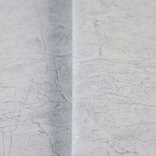 Light Gray Luxury Leather Look Faux Wallpaper, 3D Embossed textured, Metallic rustic Patterns Decor - Walloro High End Wallcoverings & More