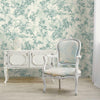 Light Green Elegant Chinoiserie Blossom Floral Wallpaper, Animal Print Birds Flowers Botanical Pattern - Adawall Wallpaper - Registered Trade Accounts Only, Wallpaper Wholesale Account - 9914-3 - Adawall Wholesale - Wallpaper Wholesaler
