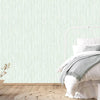 Light Green Shiny 3D Embossed Striped Wallpaper, Plain Color Textured Wall Paper - Walloro High End Wallcoverings & More
