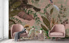 Lion Jungle Wall Mural, Purple Tropical Wall Mural, Interior Decor, Non - Pasted, Extra Large Wall Print, Removable, Forest Theme Wall Art - Adawall Wallpaper - Registered Trade Accounts Only, Wallpaper Wholesale Account - A310-1 - Adawall Wholesale - Wallpaper Wholesaler