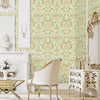 Luxury Deep Embossed Damask Wallpaper, Green, Gold Home & Commercial Use Decorative Wallcovering, Washable, Sturdy - Adawall Wallpaper - Registered Trade Accounts Only, Wallpaper Wholesale Account - 1308-4 - Adawall Wholesale - Wallpaper Wholesaler