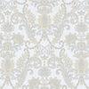 Luxury Deep Embossed Striped Wallpaper, Shiny Light Color Damask 3D Textured Wallcovering, Traditional, Large 114 sq ft Roll, Accent Wall - Walloro High End Wallcoverings & More