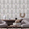 Luxury Textured Embossed Flowered Gray, Home Wall Decor, Aesthetic Wallpaper, Textured Wallcovering Non - Adhesive - 41.7”W X 393”H - Adawall Wallpaper - Registered Trade Accounts Only, Wallpaper Wholesale Account - 1004-3 - Adawall Wholesale - Wallpaper Wholesaler