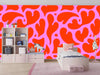 Melting Red Heart Wallpaper, Seamless Pattern Mural, Oversized Custom Size Wall Art, Non - Woven, Non - Adhesive, Modern Wall Paper, Removable - Adawall Wallpaper - Registered Trade Accounts Only, Wallpaper Wholesale Account - W78198 - Adawall Wholesale - Wallpaper Wholesaler